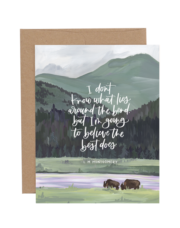 Bison Bend Greeting Card, 1 of 1