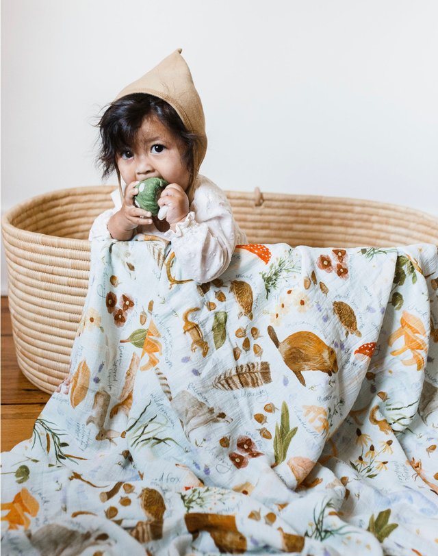 Flora & Fauna Baby Swaddle, 2 of 8