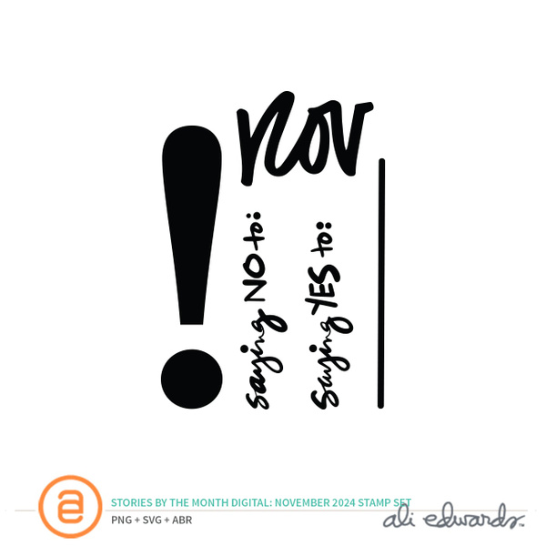 November 2024 3×4 Digital Stamp Set, 1 of 1