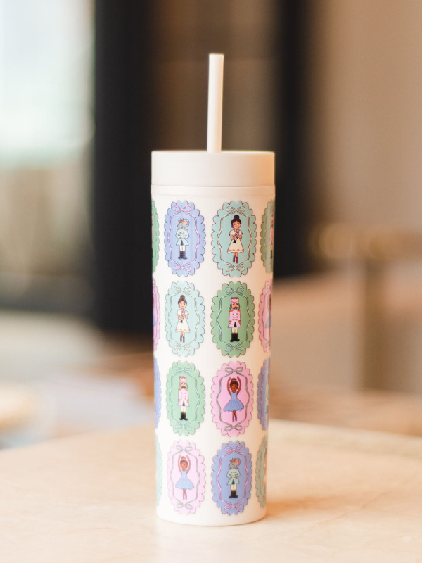 The Nutcracker Christmas 16oz Skinny Acrylic Tumbler - Cream, 2 of 3