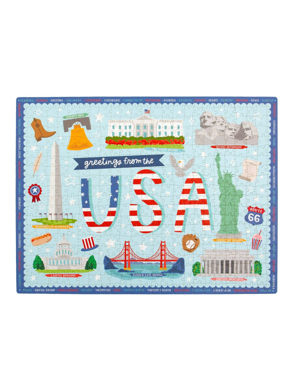 Greetings from the USA - 500 Piece Jigsaw Puzzle, 5 of 5