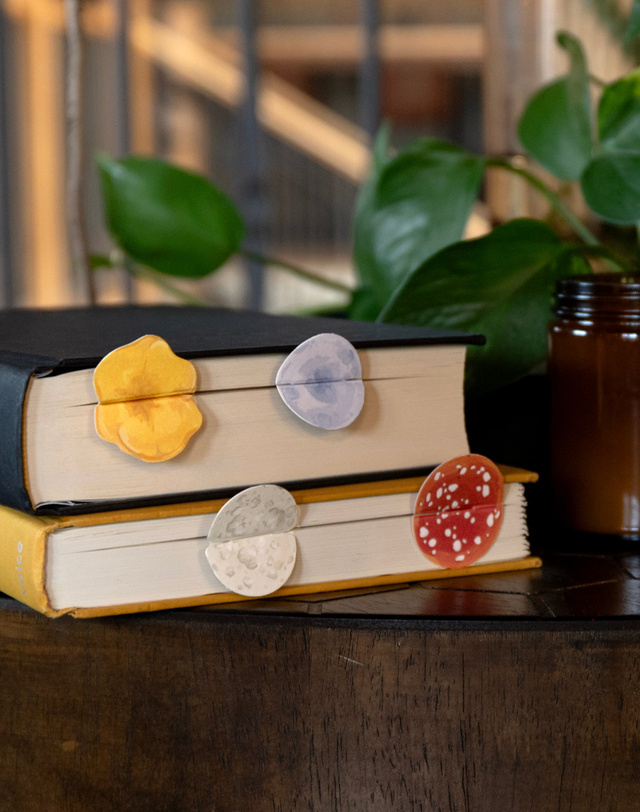 Mushroom Pop-up Bookmark Set, 1 of 3