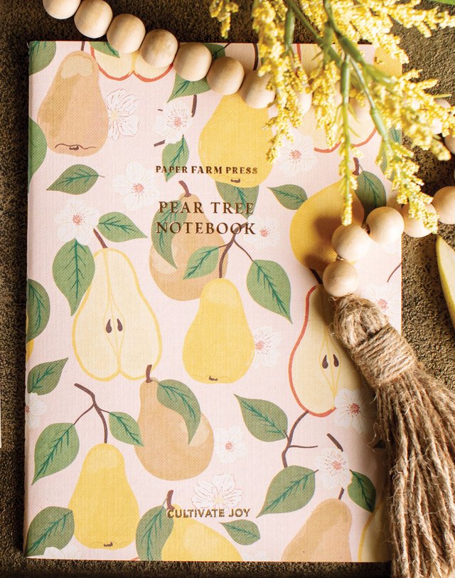 Cultivate Joy Pear Tree Stitched Notebook, 4 of 4