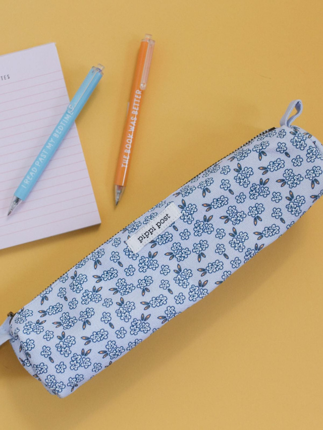 Tiny Florals Canvas Pencil Pouch, 1 of 3