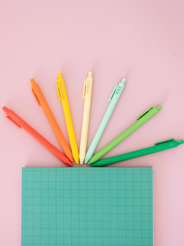 Fruits of the Spirit Faith-Inspired Pen Set of 12, 4 of 5