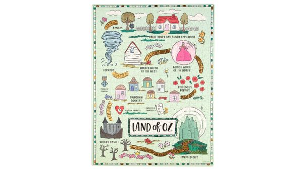 The Wizard of Oz Map - 500 Piece Jigsaw Puzzle - Pippi Post