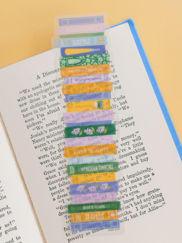 River Heights Bookstack Transparent Bookmark, 2 of 3