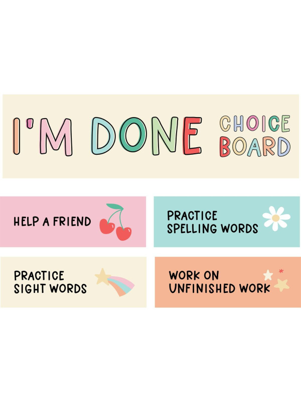 I'm Done Choice Paper Die Cuts, 1 of 2