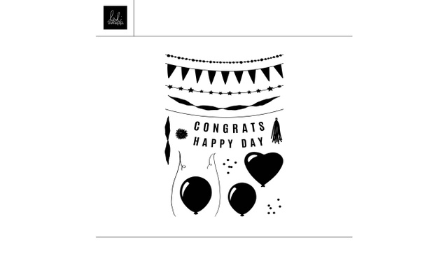 Digital Party Decor Stamp, 1 of 1