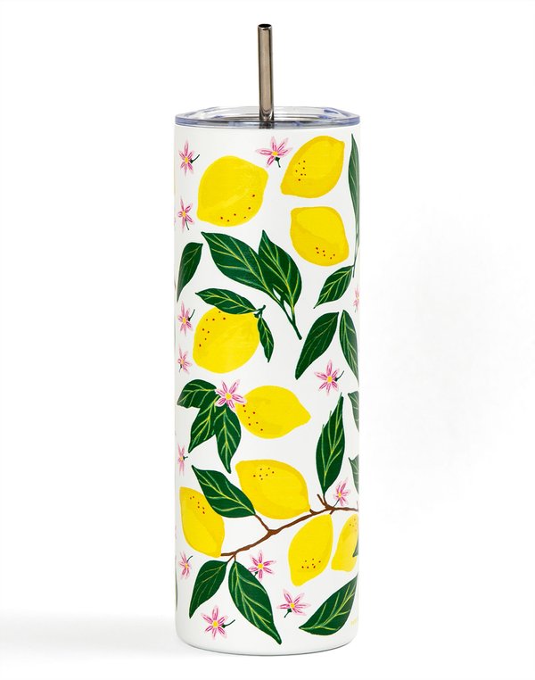Lemon Grove 20oz Stainless Steel Skinny Tumbler, 2 of 4