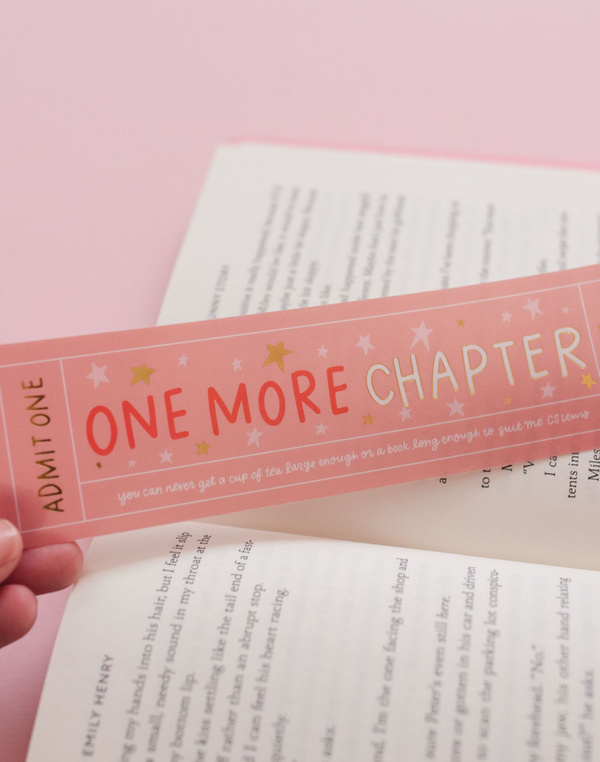 One More Chapter Transparent Bookmark, 1 of 3