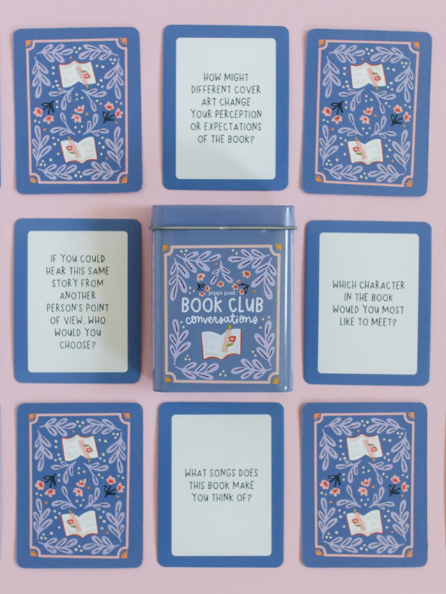 Book Club Reading Conversation Game - Deck of Cards + Storage Tin, 1 of 7