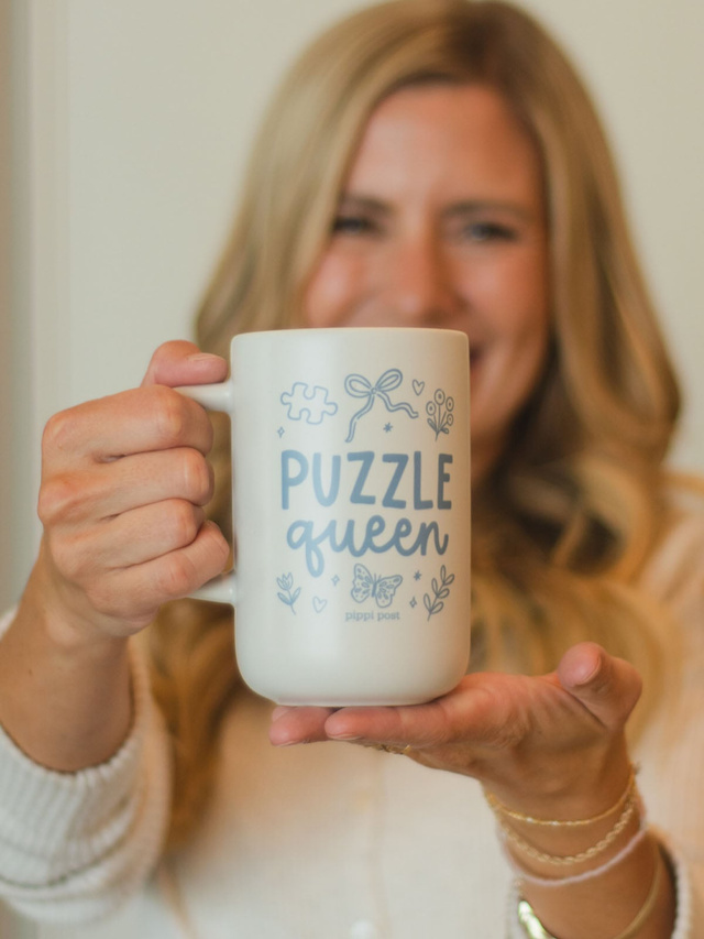 Puzzle Queen Tall Ceramic Coffee Mug, 2 of 4