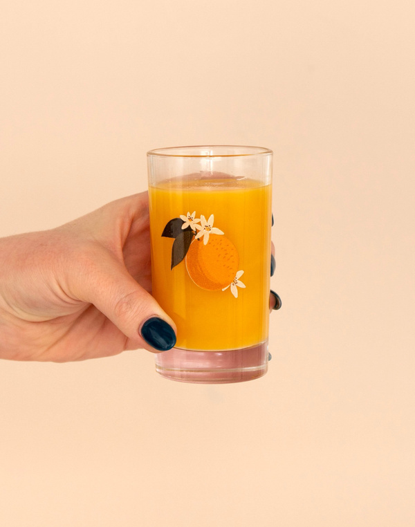 Orange Orchard Mini Juice Glass, 2 of 2