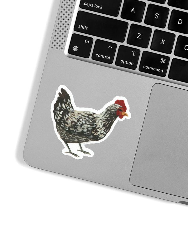 Plymouth Rock Chicken Decal Sticker, 2 of 2