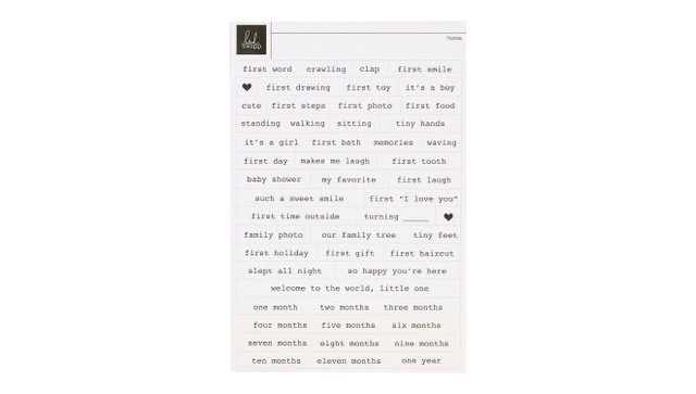 Little Ones 4×6 Wordfetti Sheet, 1 of 2