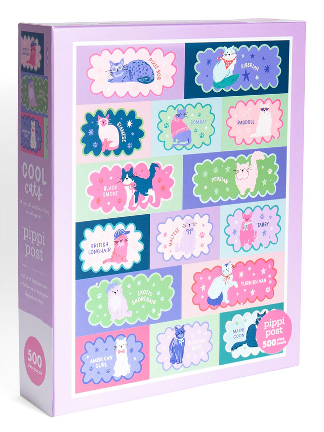 Cool Cats - 500 Piece Jigsaw Puzzle, 1 of 9