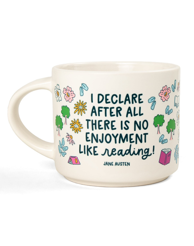 No Enjoyment Like Reading Pride and Prejudice Large Ceramic Mug, 4 of 4