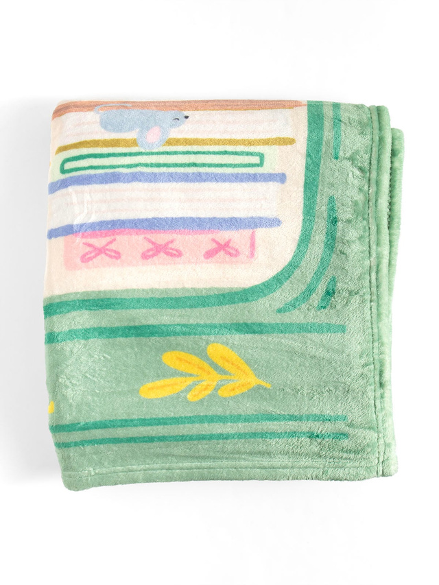 The Book Nook Reading Lover Fleece Throw Blanket, 6 of 8