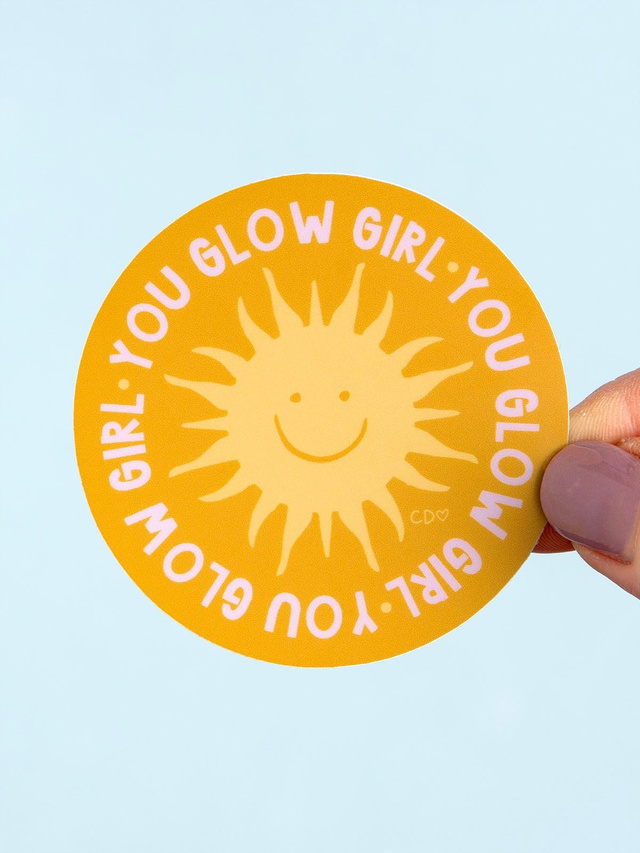 You Glow Girl Sunshine Decal Sticker, 1 of 4