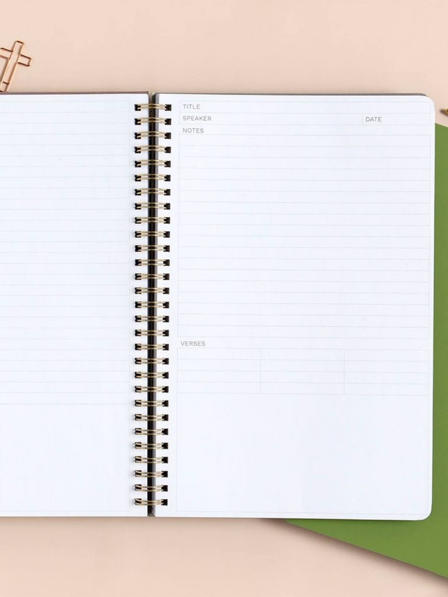 Black Bible Study Spiral Notebook with Reference Maps, 6 of 9