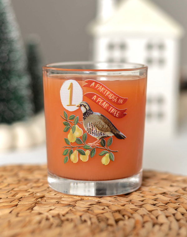 Partridge In A Pear Tree 7.5oz Short Juice Glass, 1 of 3