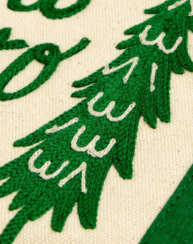 Pines Embroidered Canvas Banner, 3 of 7