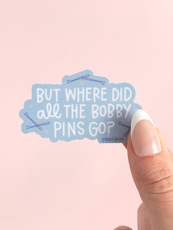 But Where Did All The Bobby Pins Go Dance Decal Sticker, 2 of 2