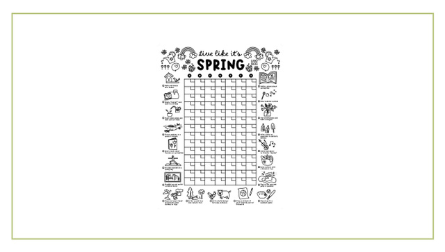 Spring Printable Calendar Poster, 1 of 3
