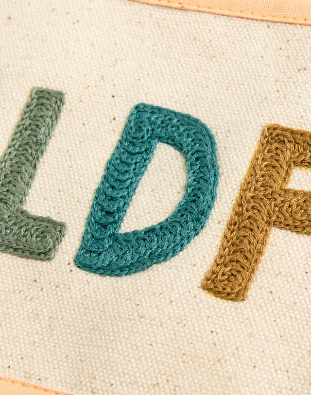 Wildflower Embroidered Canvas Banner, 5 of 6