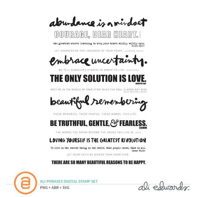 Ali Phrases Digital Stamp Set, 1 of 1