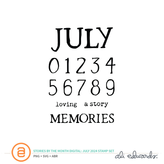 July 2024 3×4 Digital Stamp Set, 1 of 1