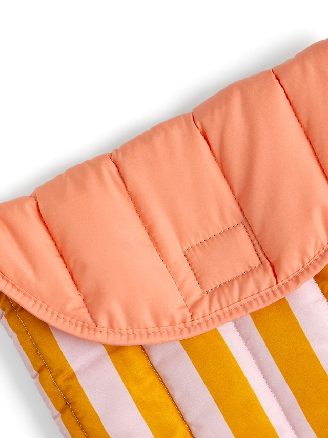 Orange Stripes Color Block Laptop Sleeve, 2 of 4