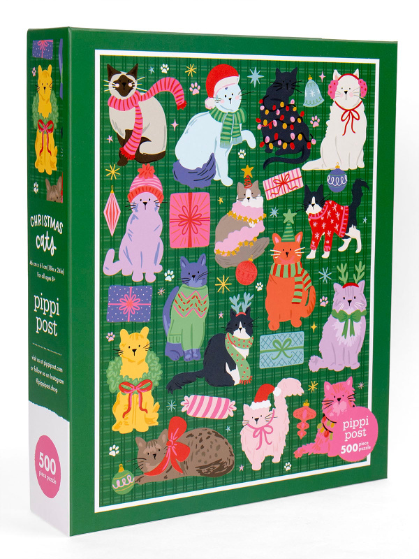 Christmas Cats - 500 Piece Jigsaw Puzzle, 1 of 7