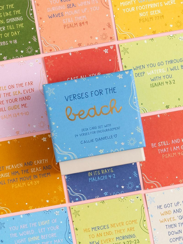 Verses for the Beach – Bible Verse Card Set + Display Stand, 7 of 8