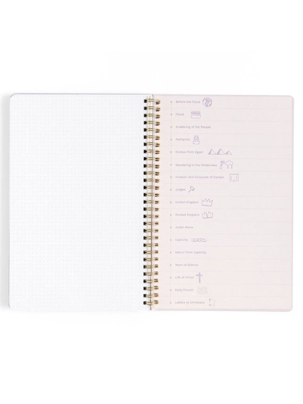 Lilac Bible Study Spiral Notebook with Reference Maps, 9 of 9