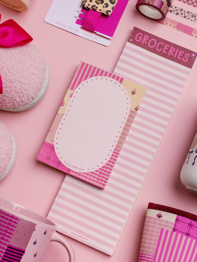 Groceries Striped 4×12 Notepad, 2 of 2