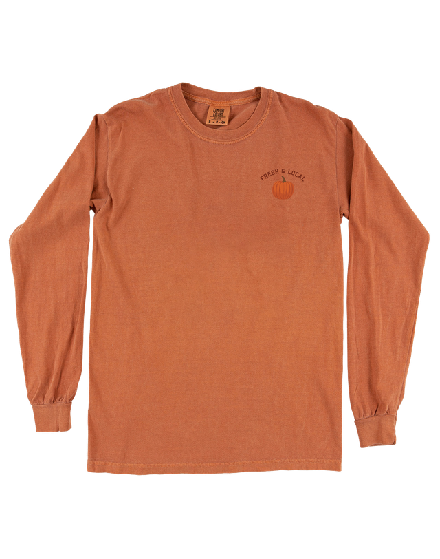 Pumpkin Farmers Market Long-Sleeve Tee - Yam, 5 of 5