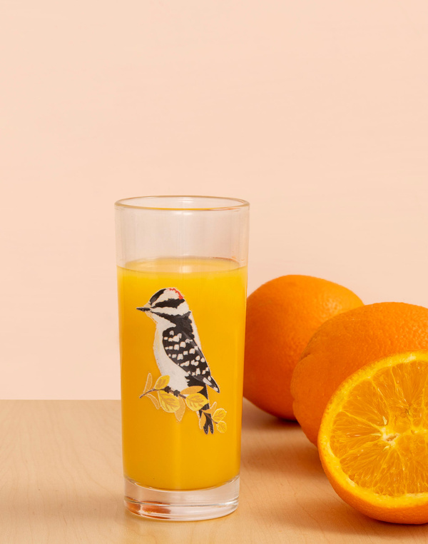 Woodpecker Tall Juice Glass, 1 of 2