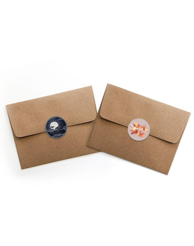 Digital Fall Holiday Envelope Seals, 2 of 3