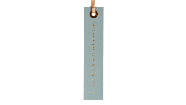 The Truth Will Set You Free Scripture Bookmark, 1 of 3