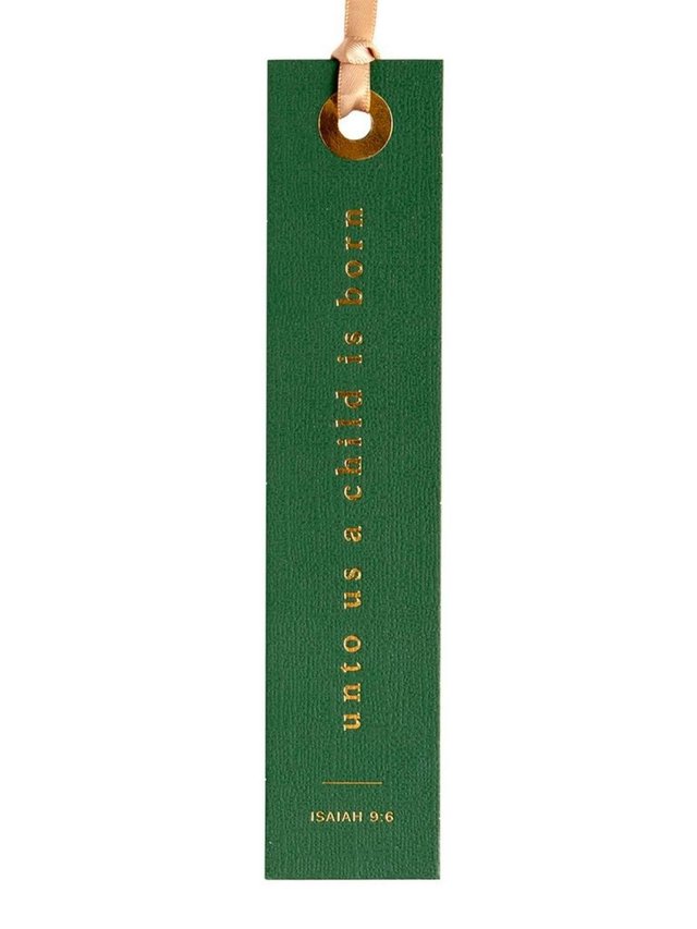 Unto Us A Child Is Born Scripture Bookmark, 2 of 2