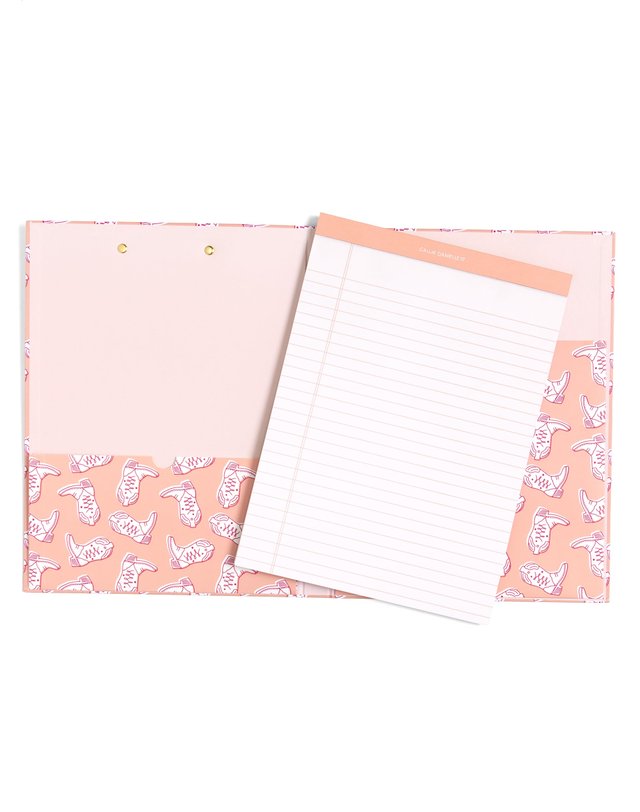 Western Cowgirl Boots Clipfolio with Lined Notepad, 4 of 7