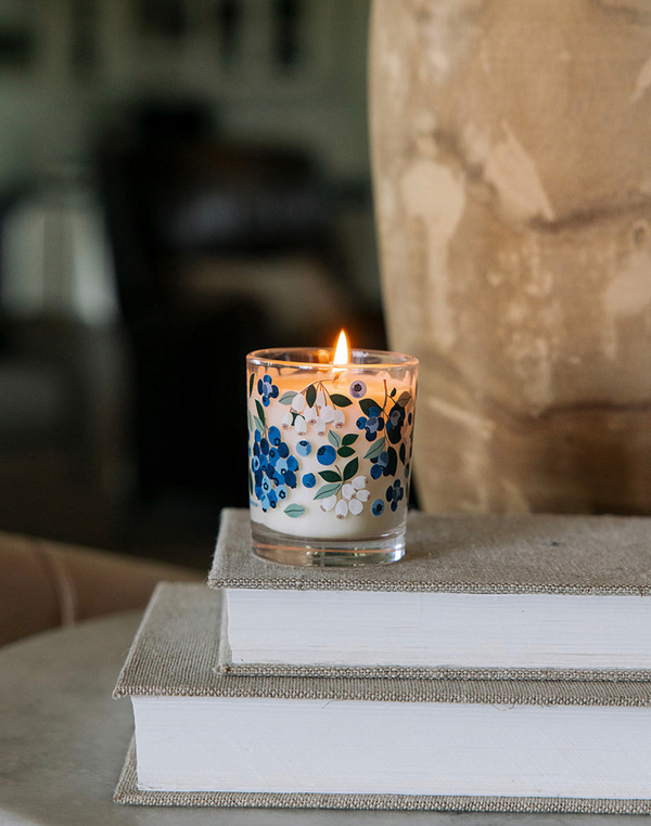 Blueberry Field Scented Soy Hand-Poured Candle, 2 of 8