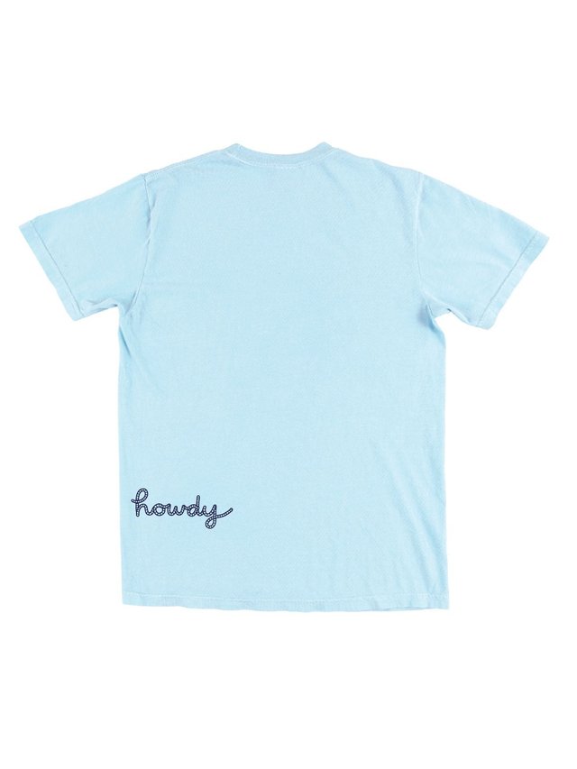 Horseshoe Howdy Western Tee - Chambray, 4 of 5