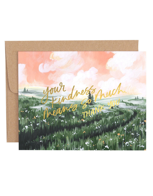 Mystic Plains Thank You Greeting Card, 1 of 1