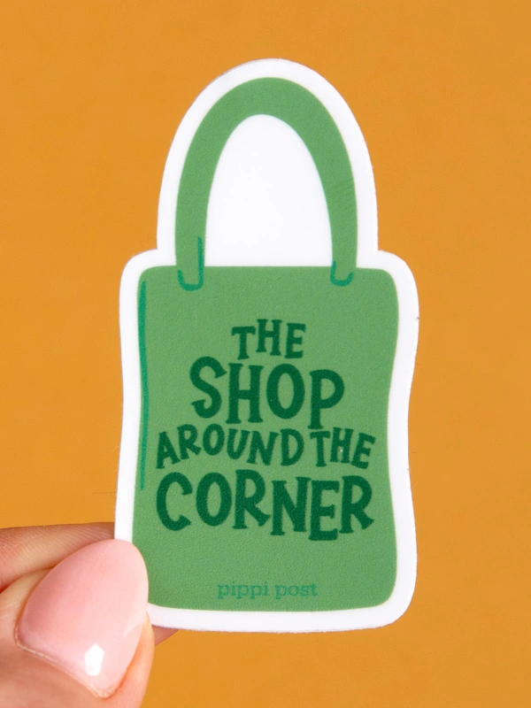 The Shop Around the Corner Tote Decal Sticker, 2 of 2
