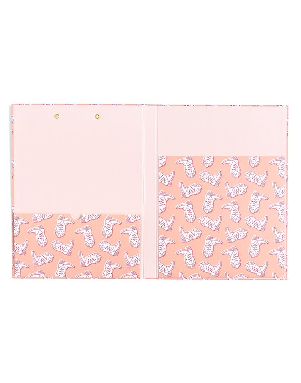 Western Cowgirl Boots Clipfolio with Lined Notepad, 3 of 7