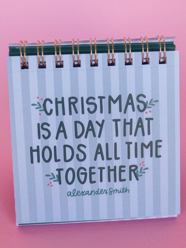 25 Days Of Christmas - Quotes + Prompts Advent Desk Calendar, 8 of 13