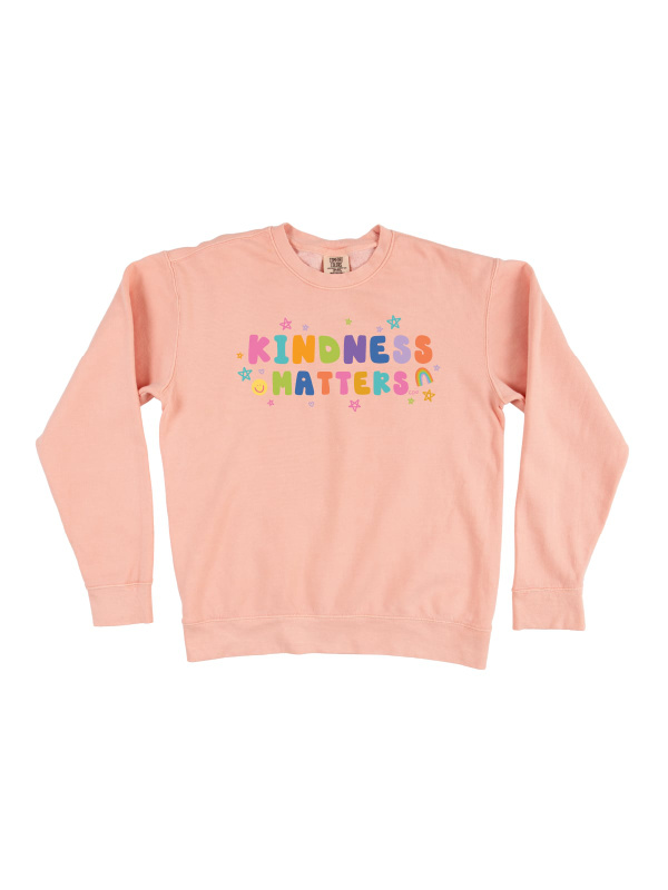 Kindness Matters Sweatshirt - Peachy, 3 of 3